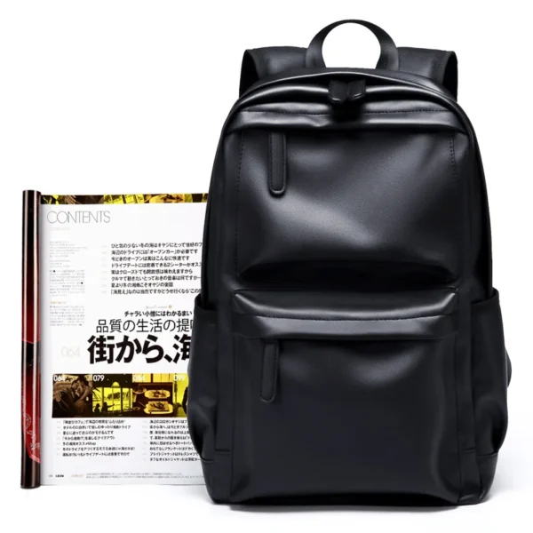 GOLF men's shoulder bag simple leather computer backpack large capacity junior high school students' schoolbags fashion trend - Image 2